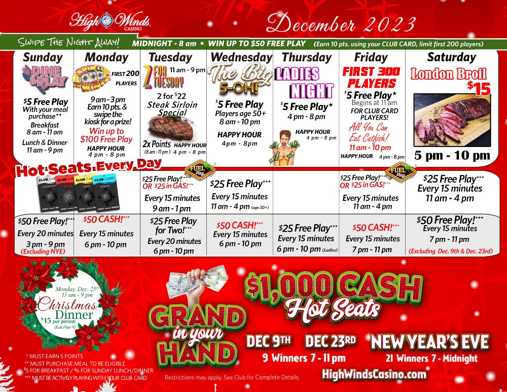 Monthly Promotion Calendar