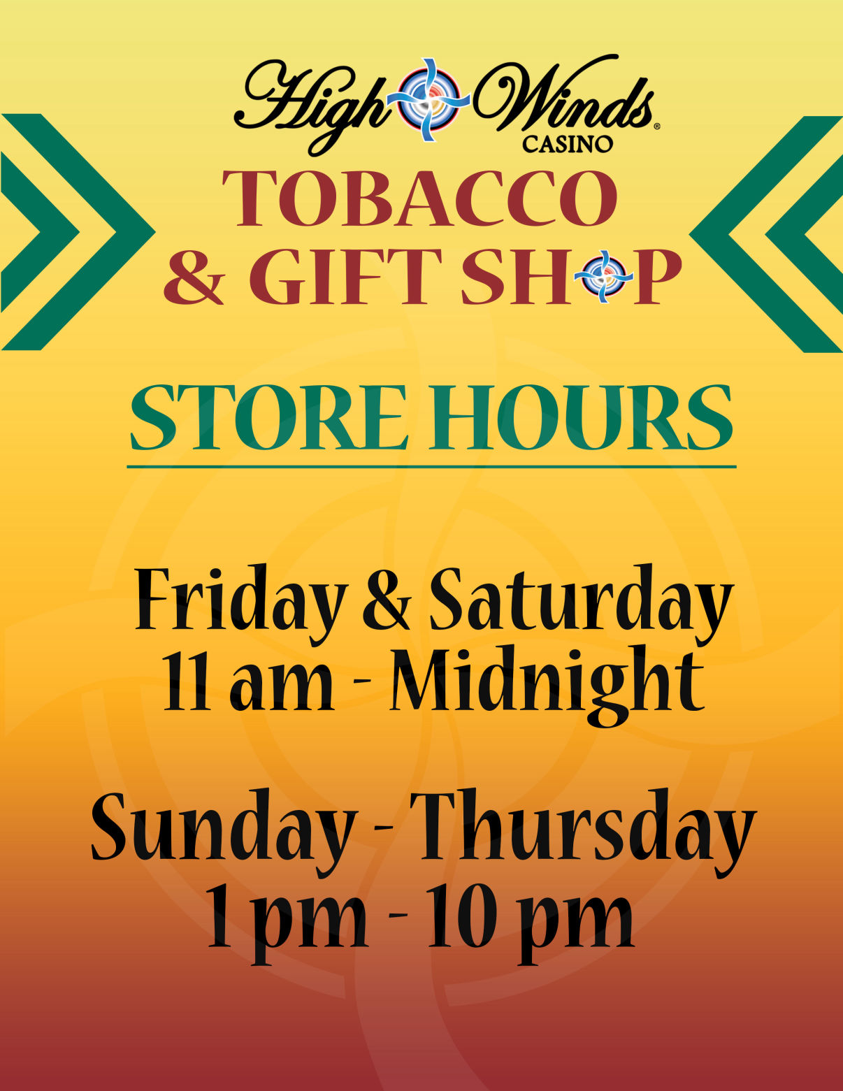 Gift Shop Hours