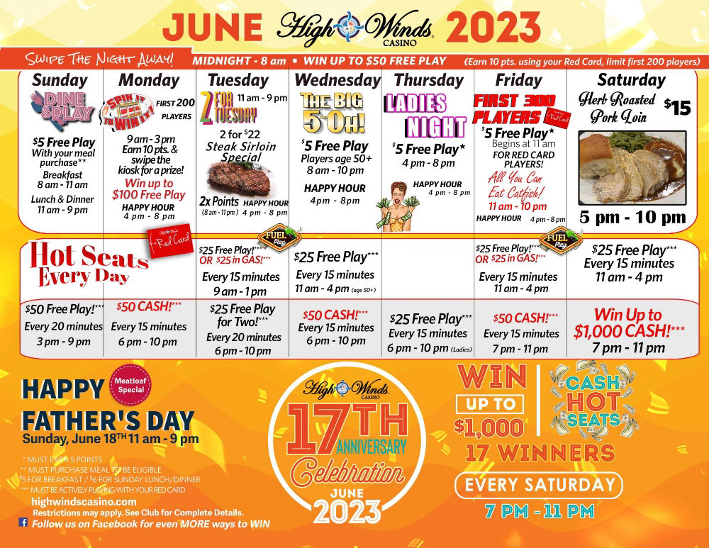 Monthly Promotion Calendar