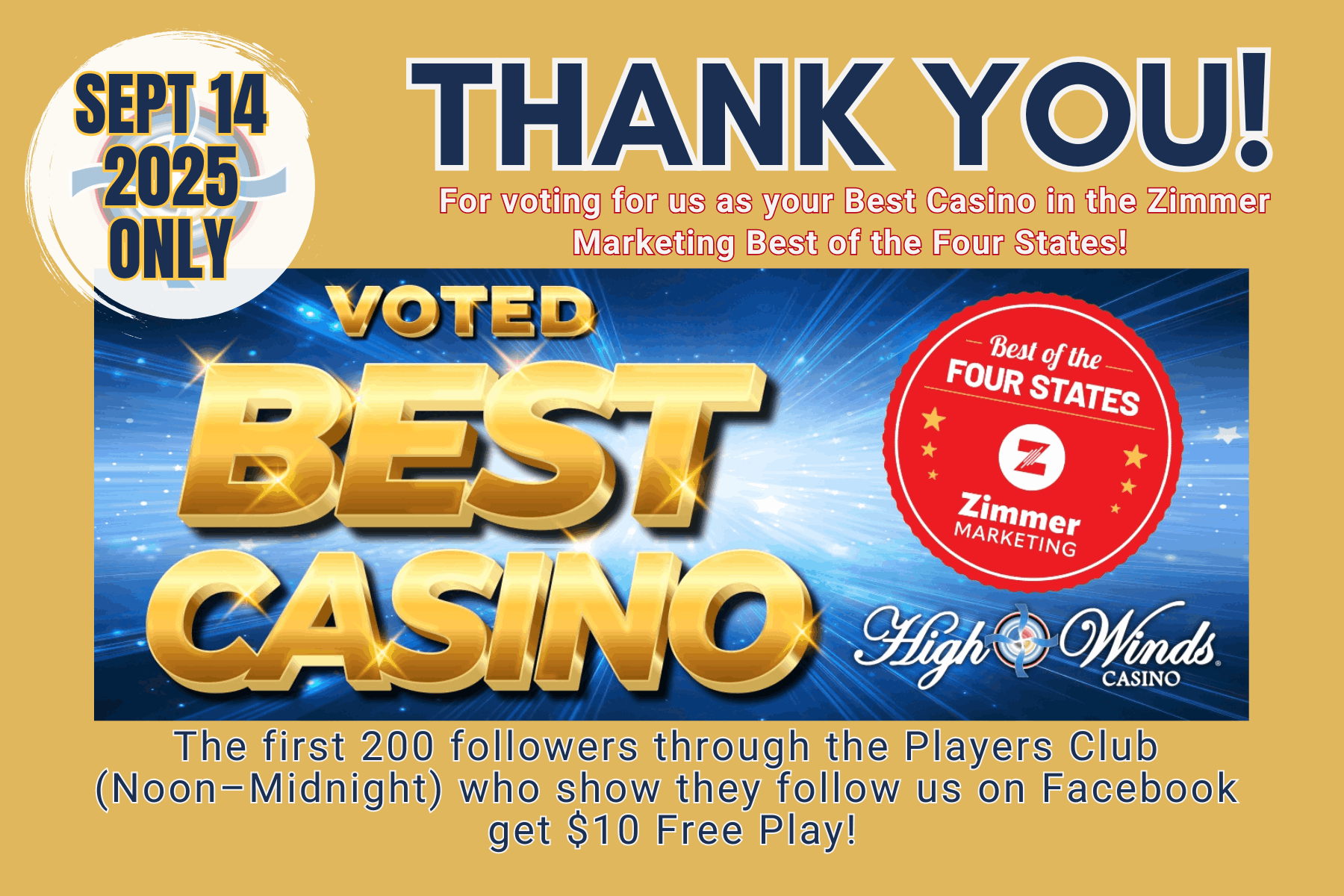 Thank You For Voting Us Best Casino